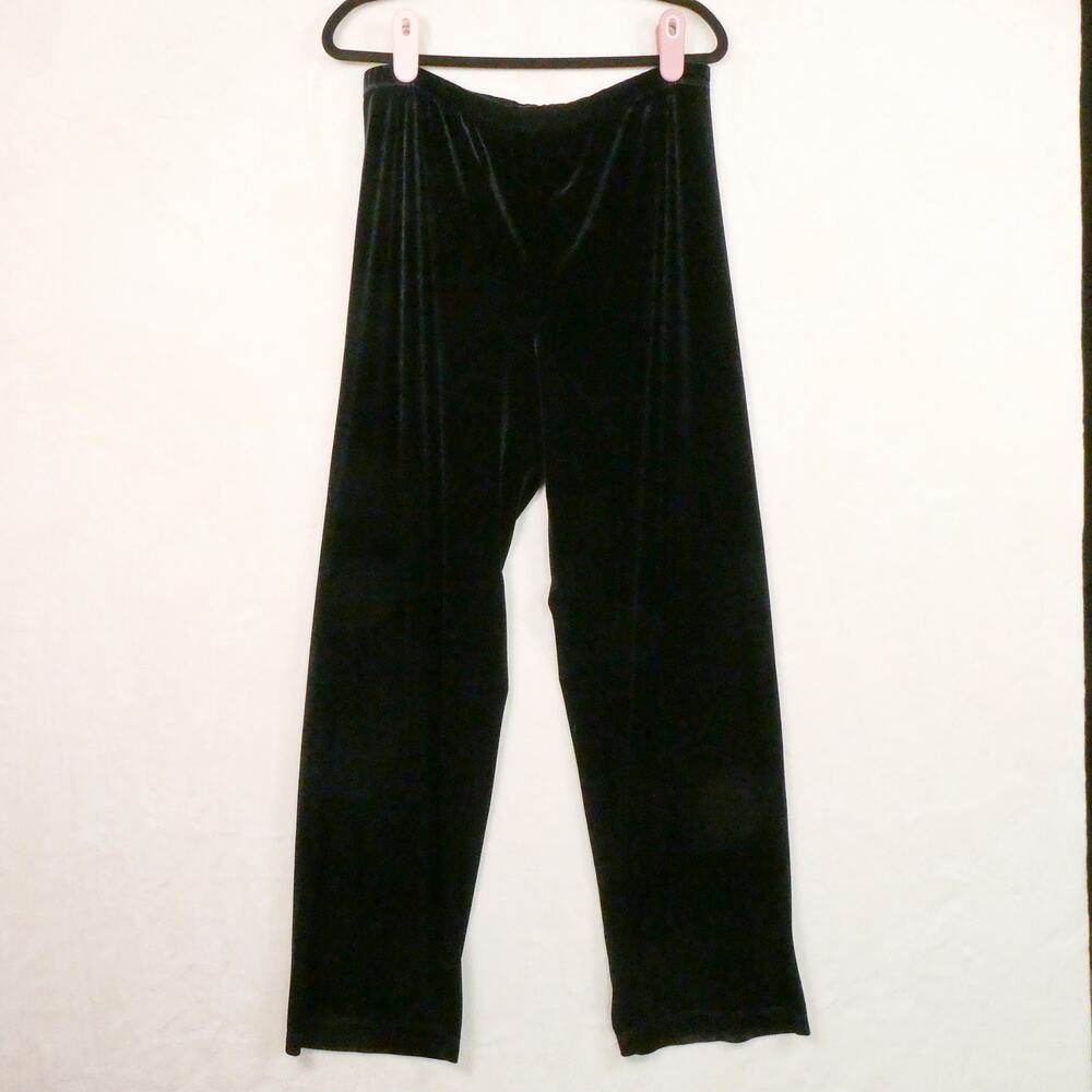 Vintage Chico's Private Edition Velvet Size 2 L Relaxed Leg Stretch Slinky